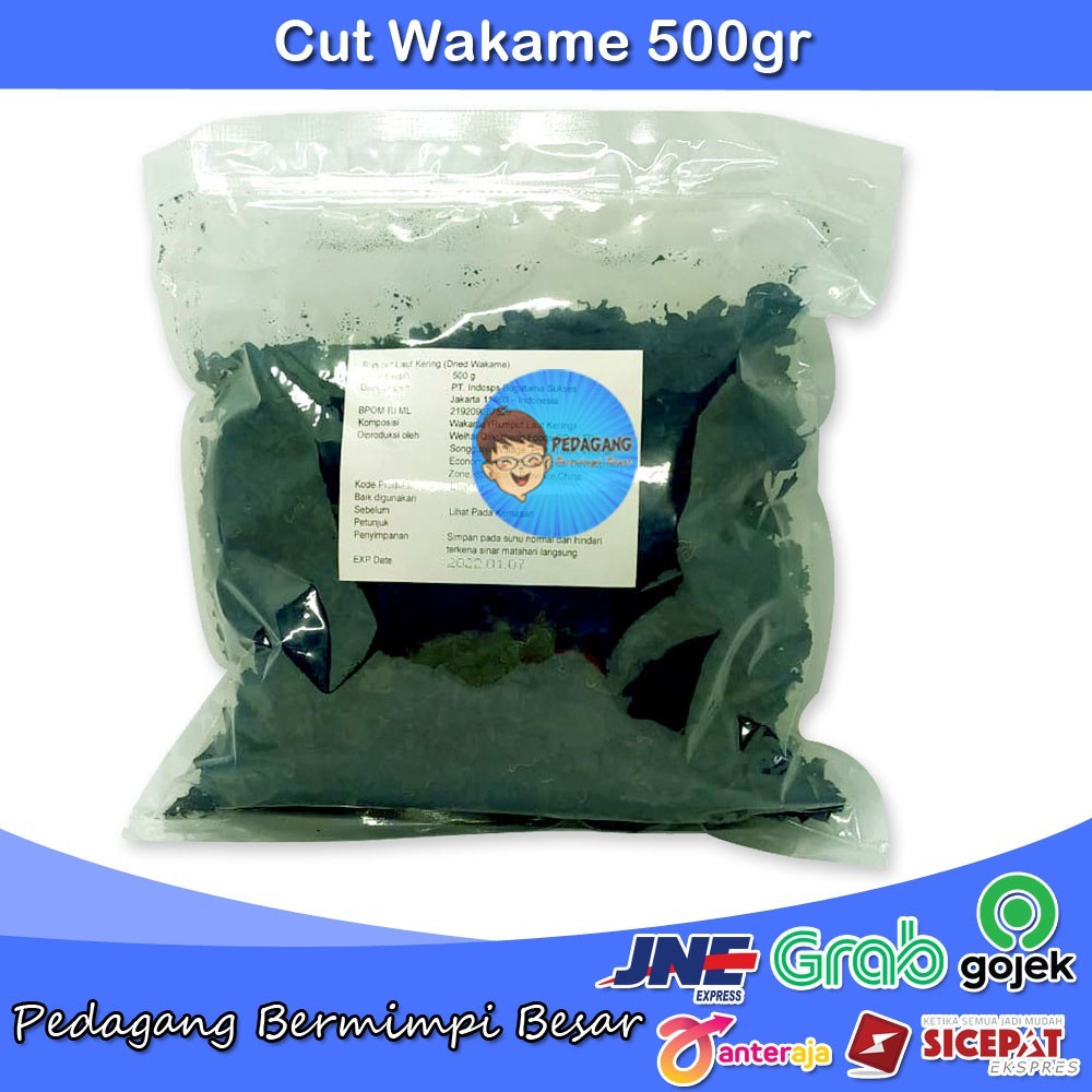 

Sajiandapur Cut Wakame 500Gr Dried Seaweed Rumput Laut Kering