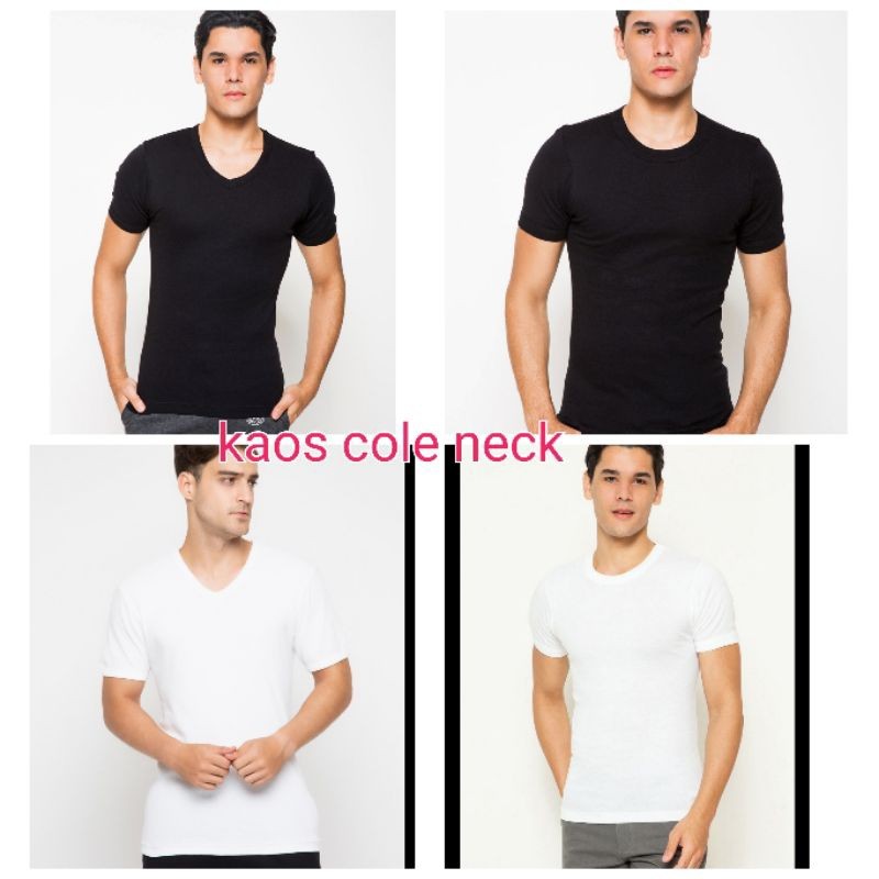 kaos dalam pria cole neck