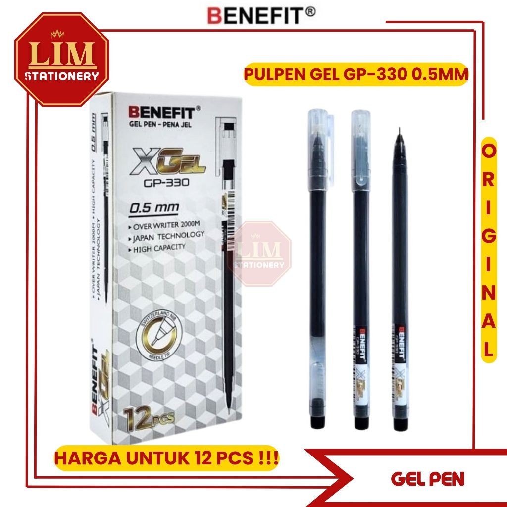 

UM1 Pulpen Gel GP-330 (12Pcs) Benefit Xgel