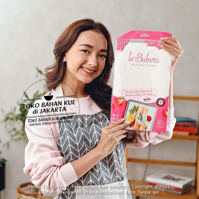 

Le Bakers Kertas Roti Alas Loyang 12x15 in 10pc Lebakers Baking Paper