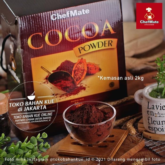 

Chefmate Pure Cocoa Powder 2kg Cokelat Bubuk Murni Purecocoa Coklat
