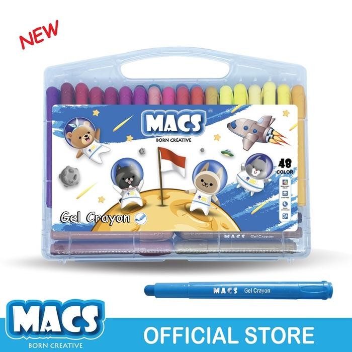 

MACS Gel Crayon 48 Warna Colors Stationery