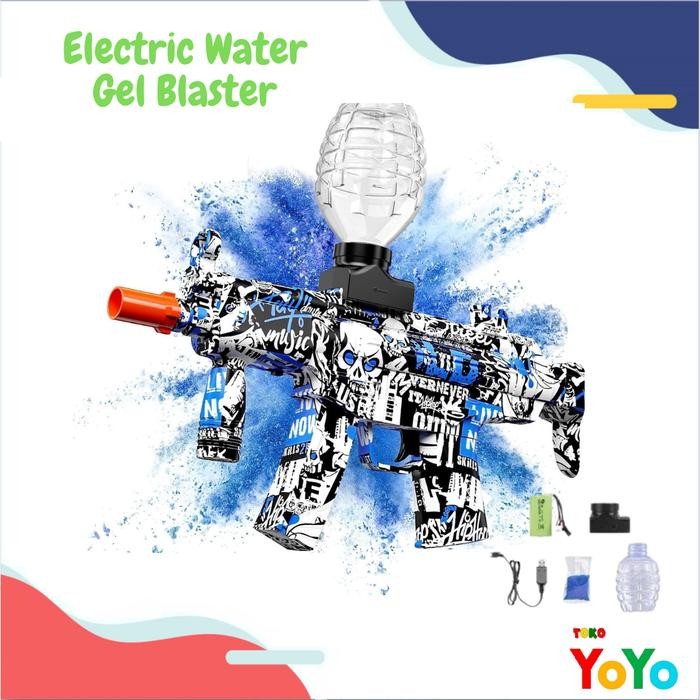 PROMO! Mainan Anak Laki Laki Pistol Peluru Gel Electric Water Gel Blaster Gun Tembak Tembakan