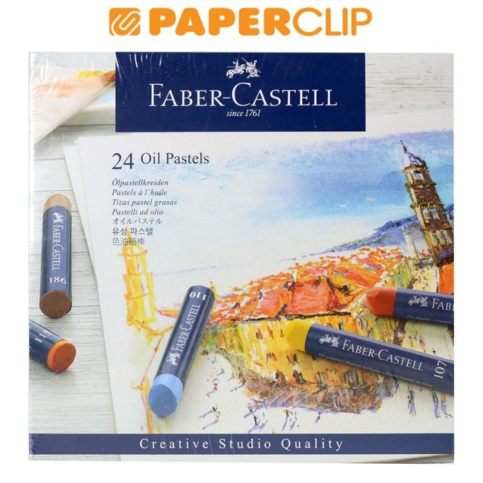 

BISA TERMIN! CRAYON FABER CASTELL 127024 24C OIL PASTEL CREATIVE STUDIO