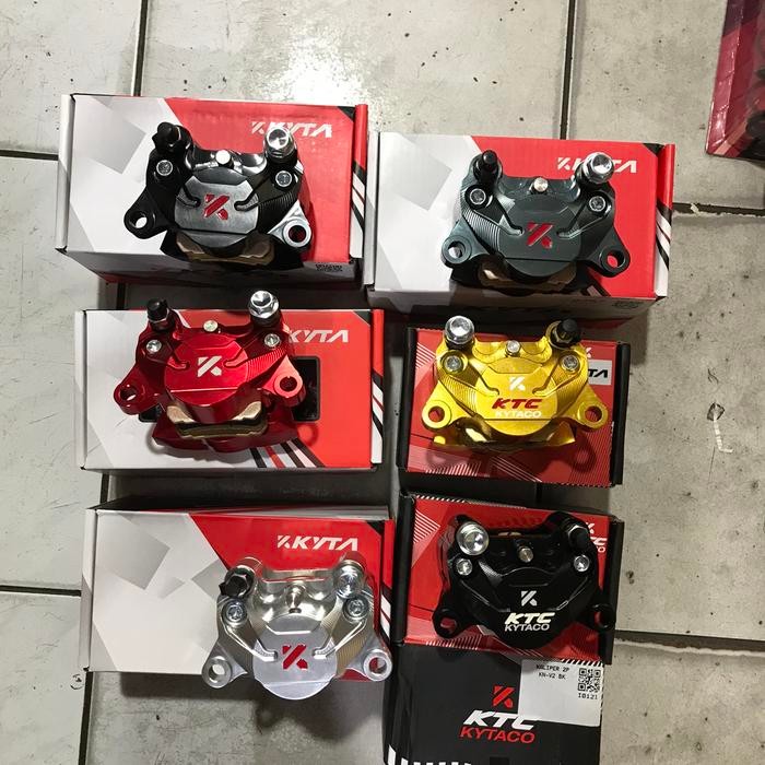 kaliper 2 piston ktc kytaco KN V2 universal original produk red gold