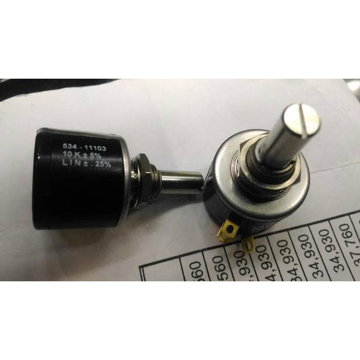 TOP POTENSIO MERK SPECTROL VISHAY 10K 10 PUTARAN -