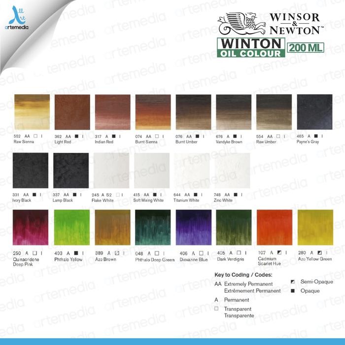 

TERLARIS Cat Minyak Winsor & Newton Winton Oil Paint Color 200ml - 01