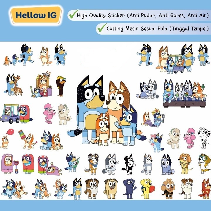 

UM1 STICKER STIKER BLUEYDOG MAINAN ANAK WATEROOF ANTI AIR LUCU BOTOL LAPTOP HELM KOPER
