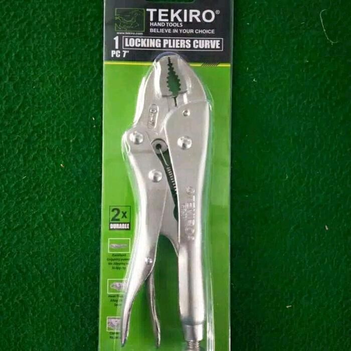 TANG BUAYA TEKIRO VICE GRIP TANG STEL SETEL TEKIRO 7" TANG JEPIT BENGKOK