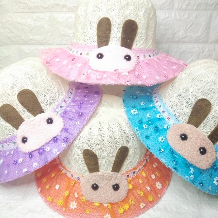 Promo Topi Pantai Anak Perempuan Import / Topi Anak Perempuan Motif Lucu