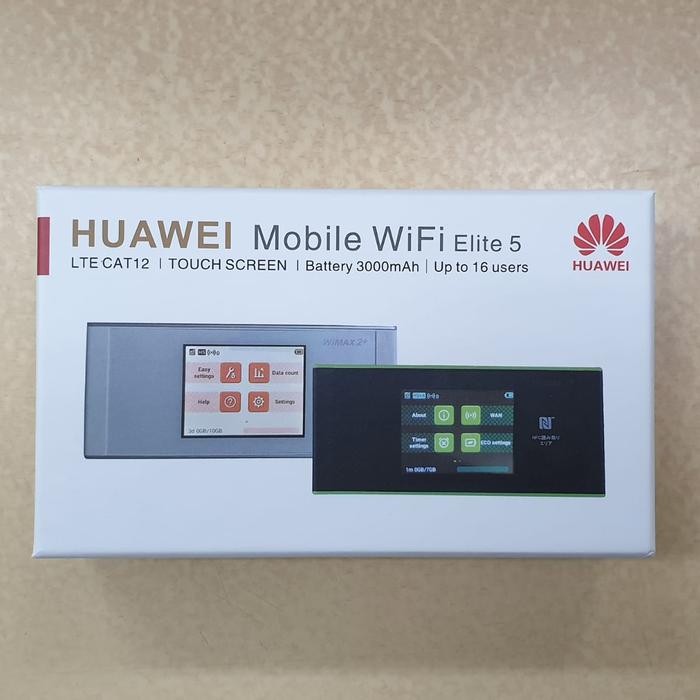 HUAWEI ELITE 5 MIFI MODEM 4G PORTABLE MIFI TOUCHSCREEN BATERAI 3000MAh