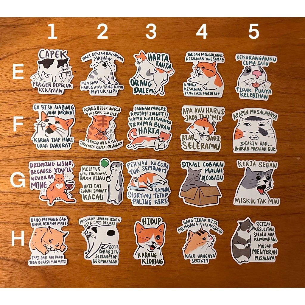

UM1 Sticker Kucing Mental Illness EDISI 2