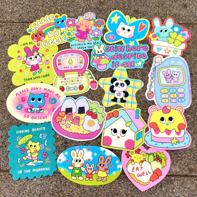 

UM1 Blobins Studio Sparkly Die Cut Stickers