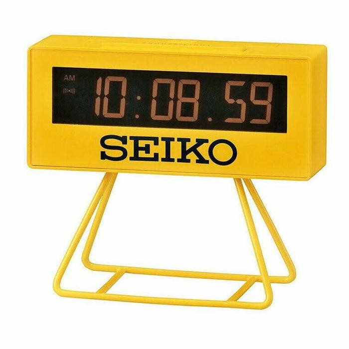 Ready Jam Meja Beker Digital Seiko Qhl062 Qhl062Y Yellow Original
