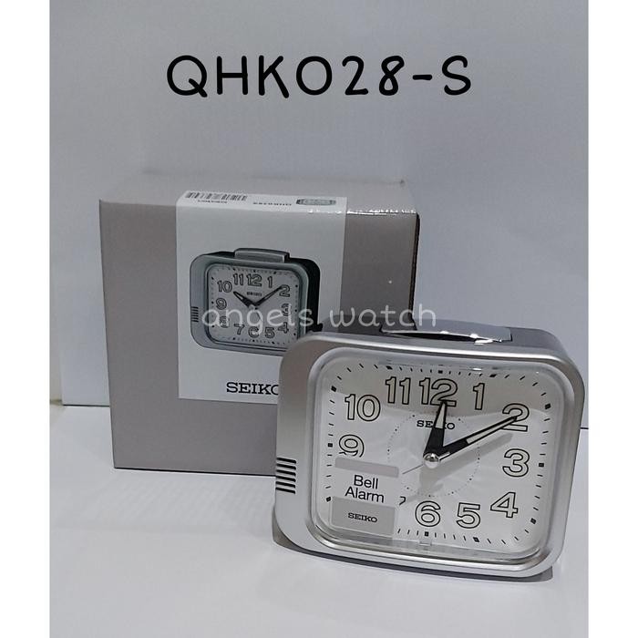 Ready Jam Weker Beker Seiko Qhk028S- Silver Original