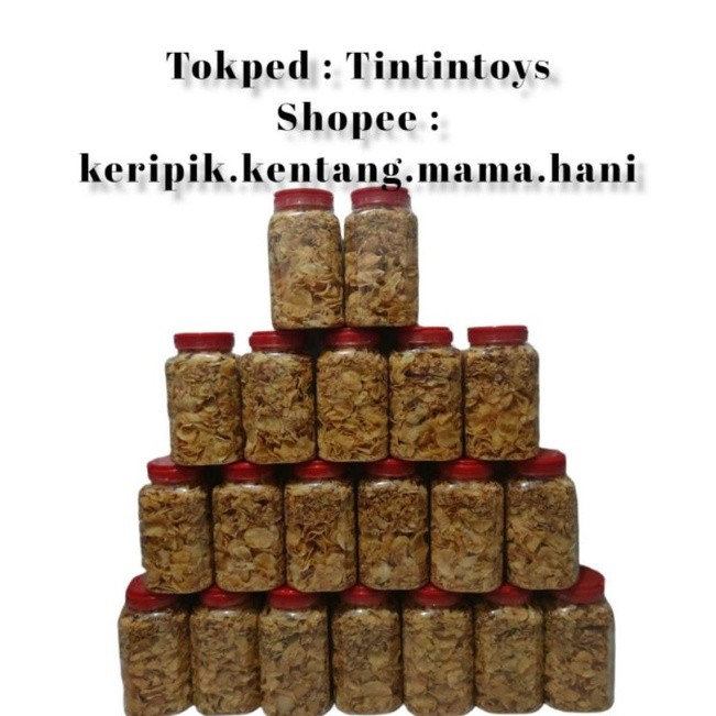 

AYOOOLLARIZSS!! Keripik Kentang Ebi 450 Gram Homemade Enak Berkualitas Bawang Goreng Cemilan Makanan