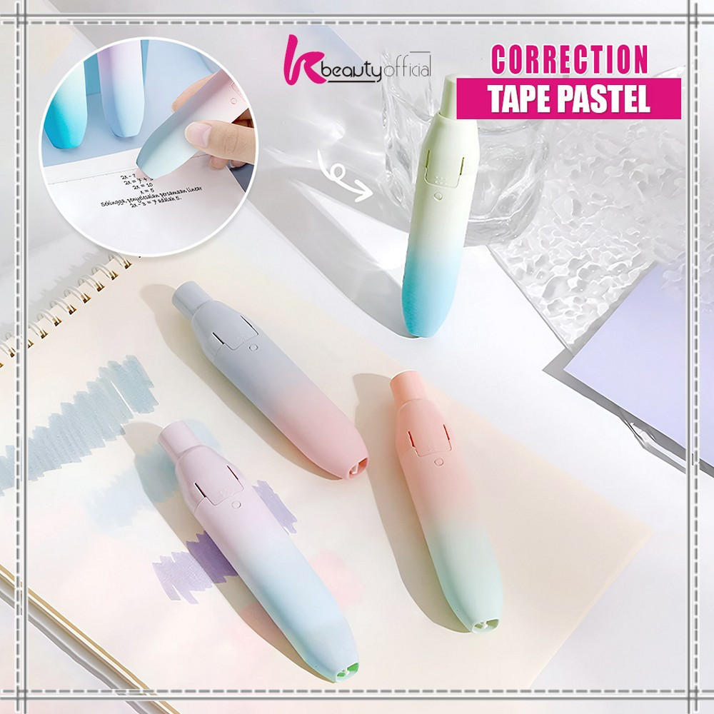 

UM1 KB-A97 Correction Tape Gradasi Warna Pastel Perlengkapan Sekolah Tip X Kertas Aesthetic / Tip Ex