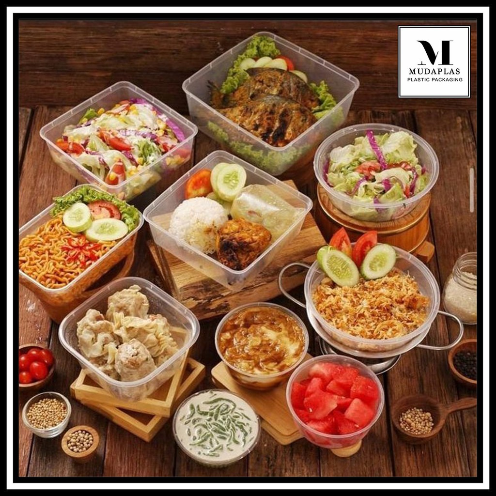 Kotak Makan Plastik 3 ml Square Thinwall DM Isi 25 pcs 3ml SQ