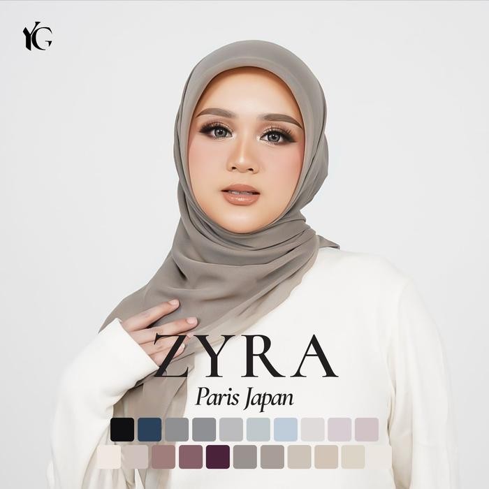 murah- YourGleezed - Zyra Paris Japan (Hijab Segiempat Bahan Paris Japan)