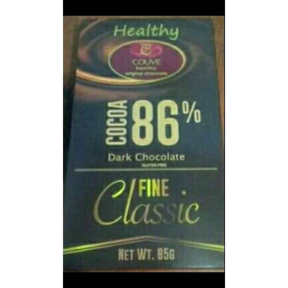

Dapur Joglo Couve Healthy Chocolate 86% Dark Chocolate 85 Gr