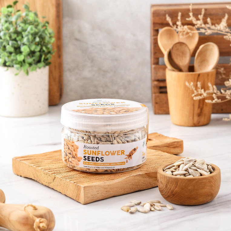

Dapur Joglo Organic Roasted Sunflower Seed Seeds / Biji Bunga Matahari Organik Panggang Siap Makan