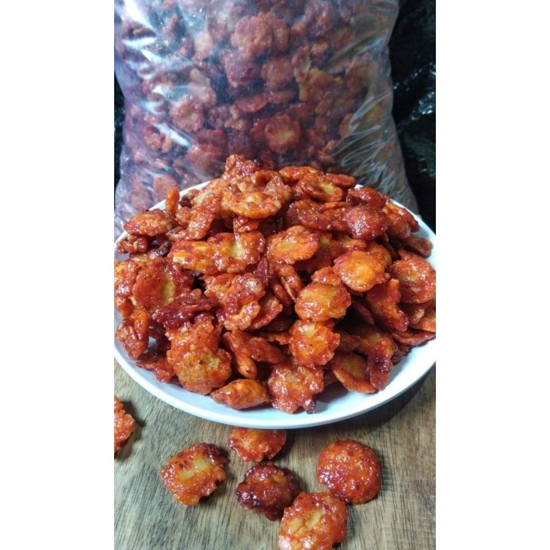 

Dapur Joglo Emping Melinjo Pedas Manis 500Gr Emping Belinjo Pedas