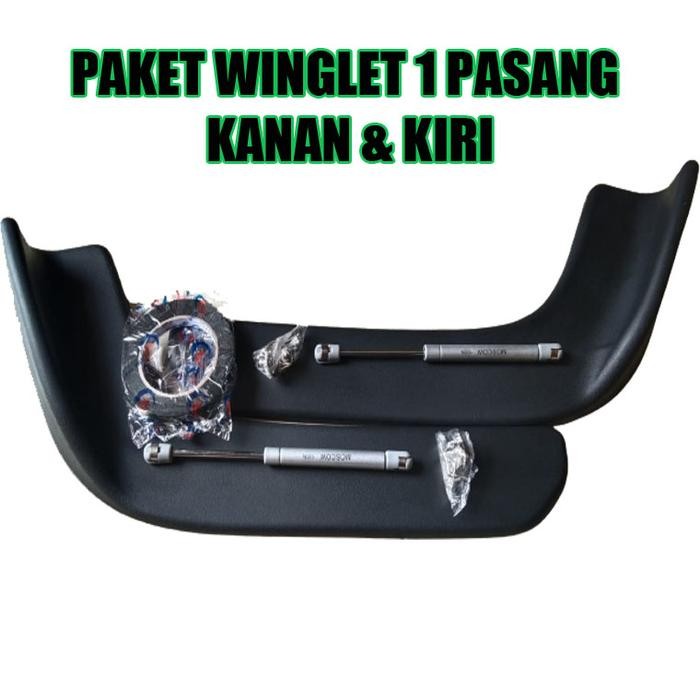 1 PAKET LENGKAP WINGLET MOBIL WINGLET BUMPER TRUK & BUS + 2 HIDROLIK