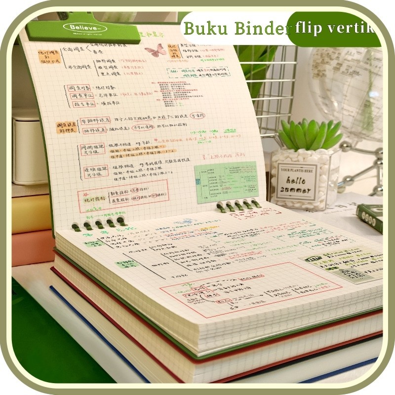 

UM1 Notebook Buku Binder B5 /Notebook Buku B5 Flip Vertikal/ Tulis Sekolah Lucu Buku Notebook