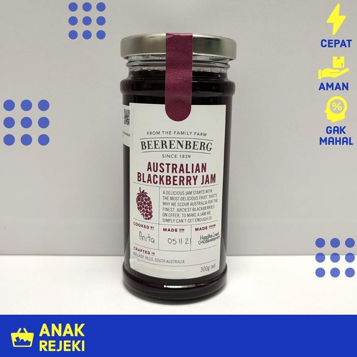 

EatFr3sh- Selai Blackberry Beerenberg Australia Premium 300gr - Berry Jam