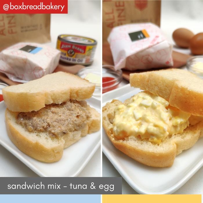 

EatFr3sh- Roti Sandwich Mix Egg & Tuna Mayo - BoxBread Sandwich (Pack of 5)
