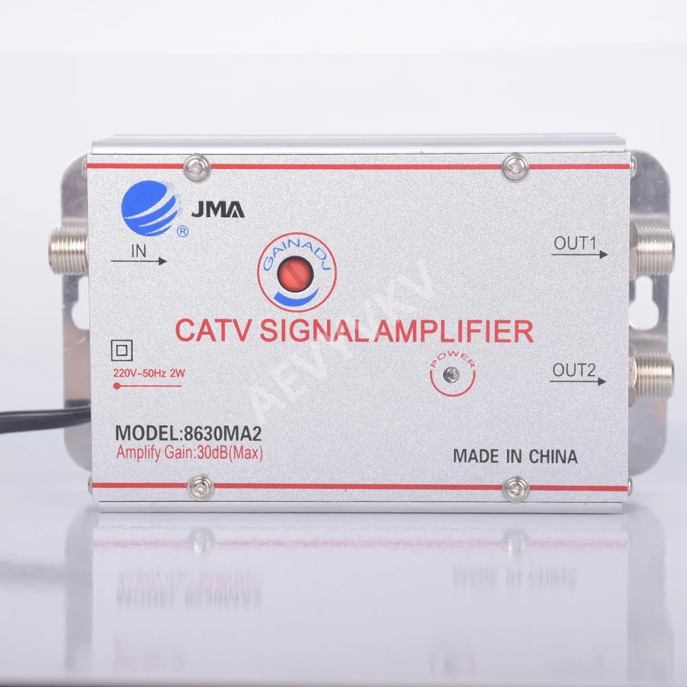 30Db Cable Tv Splitter Amplifier 30Db Digital Tv Antenna Signal Booster Home Tv Equipments 45Mhz To