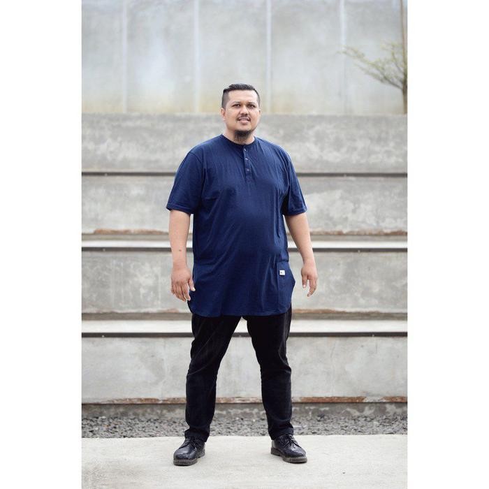 Zuhud- KURTA PAKISTAN JUMBO L-9XL - BAJU MUSLIM PRIA LENGAN PENDEK BAHAN KAOS - BAJU KOKO