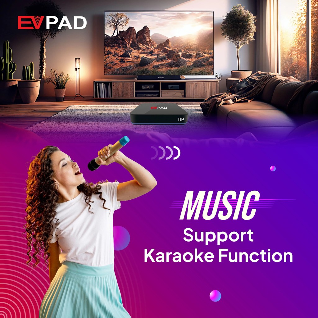 Evpad 11P Smart Tv Box Allwinner H618 Android 12 8K Set Top Box Voice Rc 4Gb 64Gb Wifi6 Bt5.2 1000M