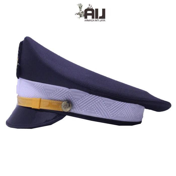 Ready Topi Pet Security Pria Coklat Weban Putih Terbaru Original