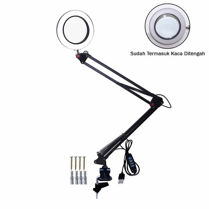 

No.OneBest- EELIC ELC-J051 Lampu meja led usb dilengkapi dengan kaca pembesar mult