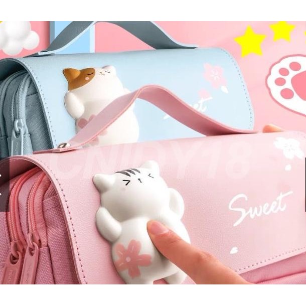 

No.OneBest- Kotak Pensil Anak Perempuan Dekompresi Lucu 3D Timbul Kapasitas Besar