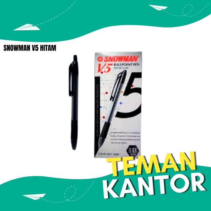 

No.OneBest- BALLPOINT - PULPEN V5 HITAM SNOWMAN