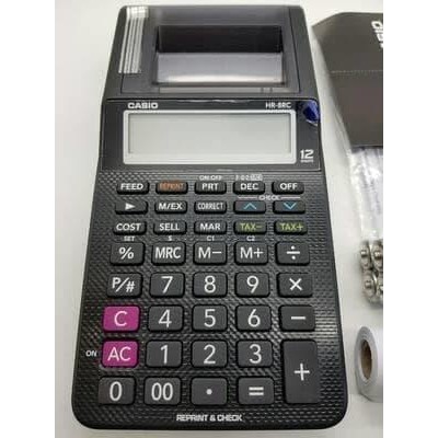 

Original Casio Hr-8Rc Printing Calculator Kalkulator Print Hr-8 Rc