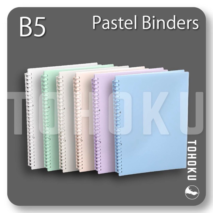 

No.OneBest- Tohoku Binder Pastel B5 - Dapat Ditekuk 360 Derajat