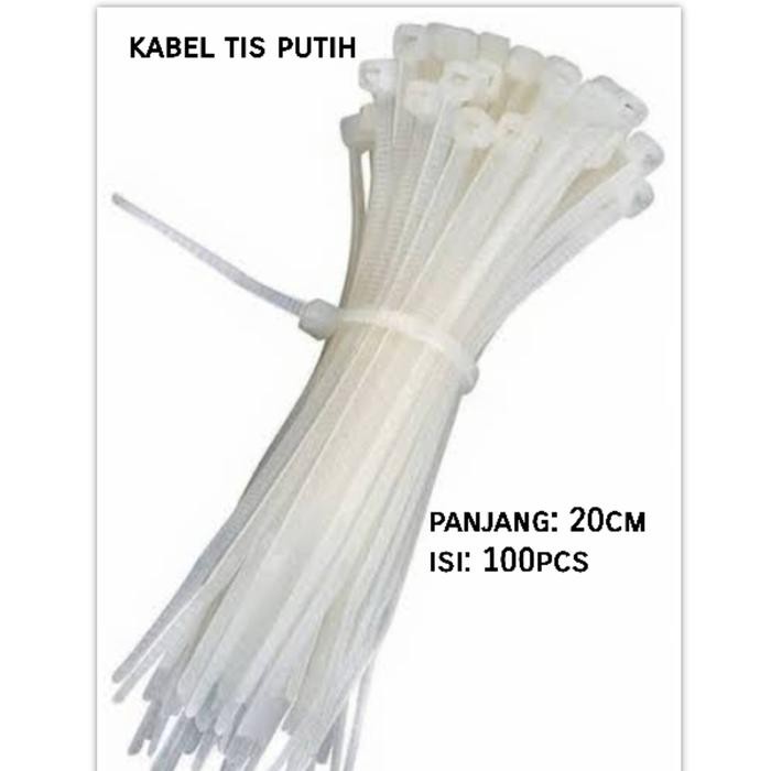 

No.OneBest- Kabel Tis/ Kabel Ties/ Pengikat Kabel/ Nylon Cable Ties 20cm