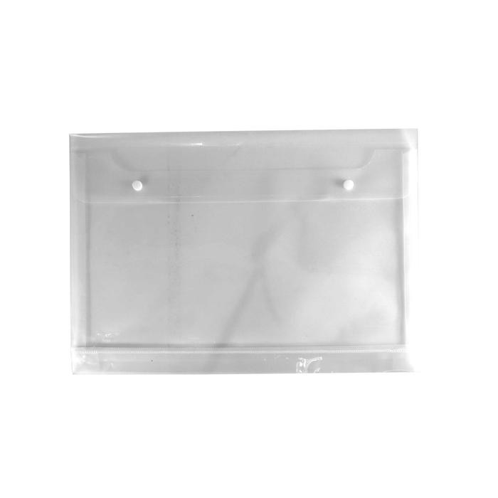 

No.OneBest- Map Kancing 2 BIG Plastik Transparan F4 Folio 12 Pcs MF-8114