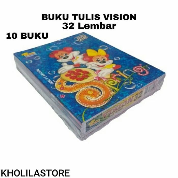

No.OneBest- BUKU TULIS VISION ISI 32 LEMBAR isi 10pcs