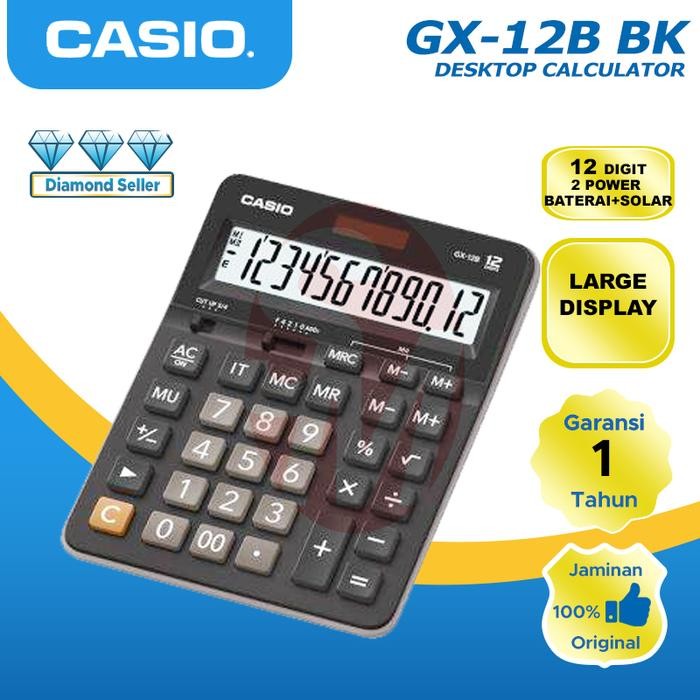 

Casio Calculator Gx-12B Black