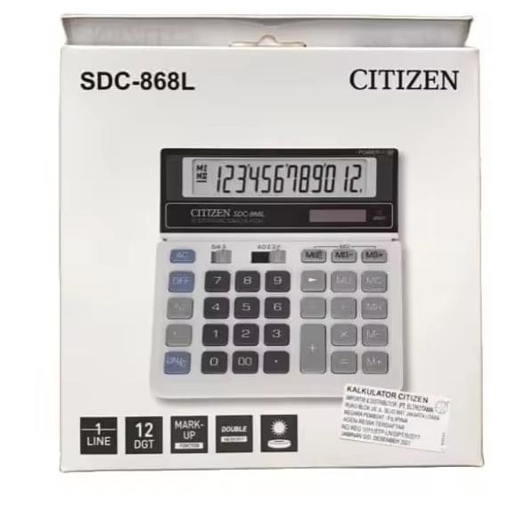 

Kalkulator Digital Citizen Sdc-868L - Produk Original