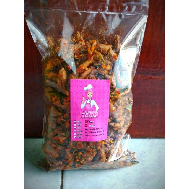 

Cemal Cemil Makyus Keripik Ceker Crispy 500Gr Kriuk Cikruh Original & Pedas Gurih Jajanan Cemilan