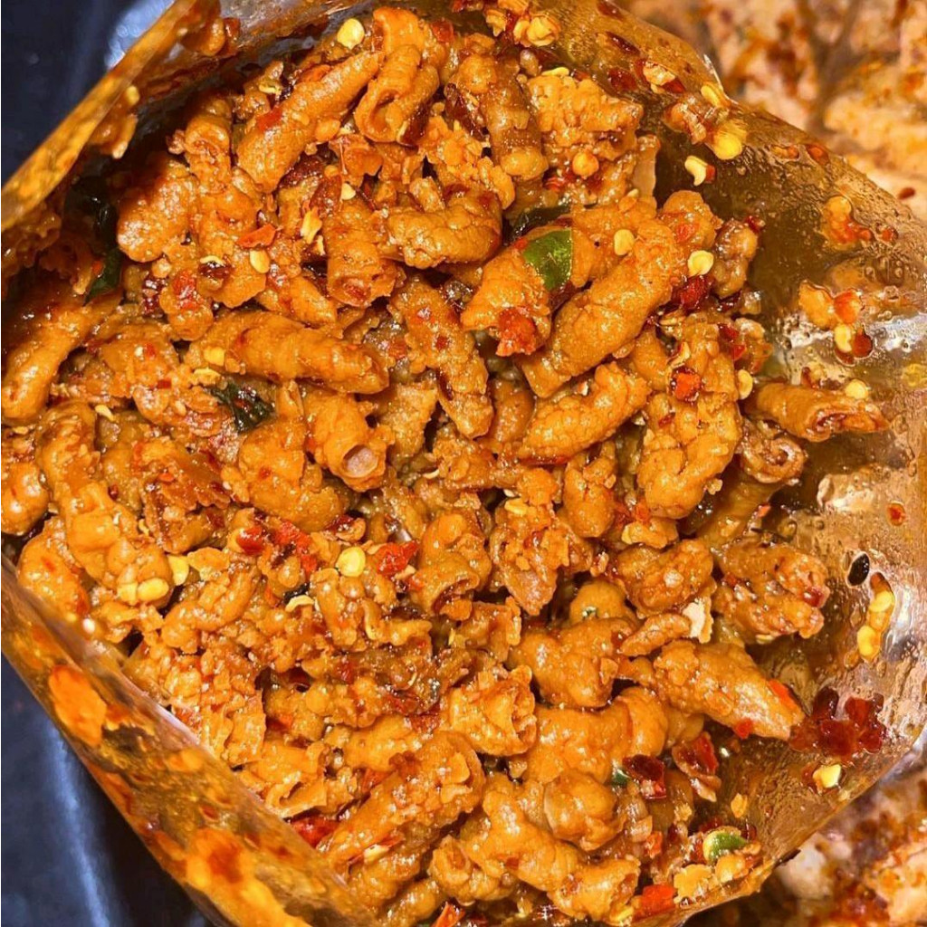 

Cemal Cemil Makyus 1/2Kg - Usus Crispy Pedas Daun Jeruk