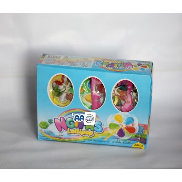 

Cemal Cemil Makyus Permen Lollipop Ngipas Isi 24 X 10 Gr