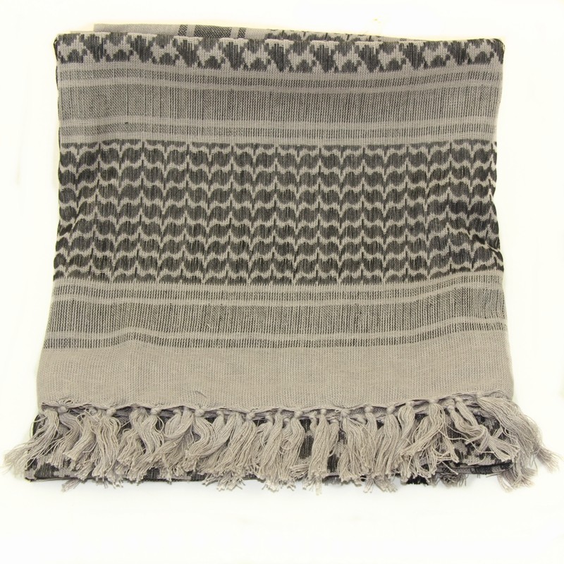 Wholesale Tactical Scarf Army Military Keffiyeh Shemagh Arab Scarf Shawl Neck Cover Head Wrap Grey