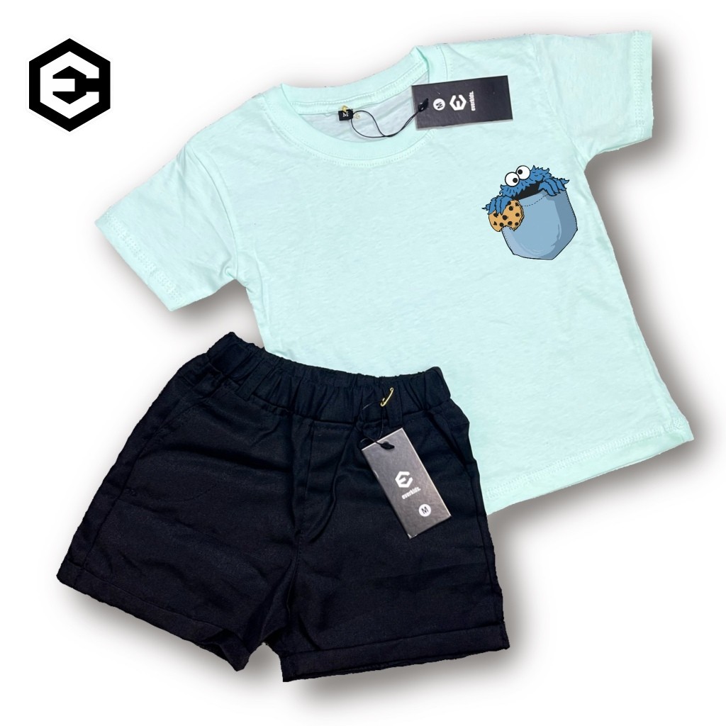 Setelan Anak Lakilaki Baju Celana Ootd Remaja Cowok Stustel Secelan Bju Korean Style Wanset Terbaru 