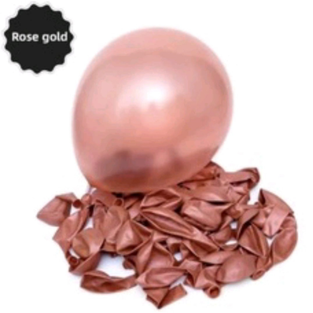 Paket 55k Dekorasi Set Pesta Ulang Tahun Anak Warna Rose Gold Balon Happy Birthday Tirai